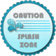 Swim Team Vibes Splash Zone Badge