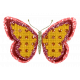 Burlap Glitter Butterfly