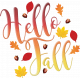 Word Art Hello Fall