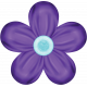 Purple &amp; Aqua Flower