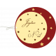 Round label Joyeux Noel-Christmas series 2021