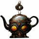 Steampunk Ephemera Kit Teapot Charm 2