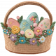 Easter Embroidered Badge Basket 03