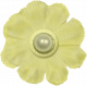 Lemon Yellow Flower with Pearl Fruity Collection