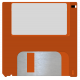 October 2020 Blog Train: Stonewashed Denim, Floppy Disk 01, Orange