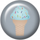 August 2021 Blog Train: Rainbow Unicorn Party Flair 01, Ice Cream Cone