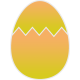 The Good Life: April 2022- Easter Egg Sticker 04b Ombre