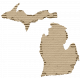 Cardboard Michigan Kraft