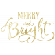 Gold Leaf Foil: Merry and Bright