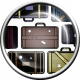 Summer Vacation- Decorative Brad with Suitcases 01