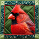 Red Cardinal Quilt Square