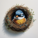 Embroidery Bird Nest 