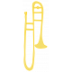 Art School Music Doodle Trombone