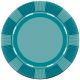 Winter Fun Poker Chip Teal