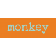 Kenya WordArt monkey