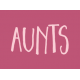 Family Day Word Art- Label- Aunts
