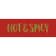 Food Day Collab Taco label hot &amp; spicy