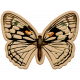 Seriously Butterflies Elements- Wood Butterfly 05