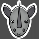 BYB Animals- Rhino Sticker