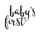 Baby&#039;s First Journal Card- 12 3x4 bw