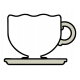 A Mug &amp; A Book Elements- Sticker Teacup