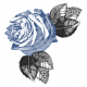 Rememberance Elements Kit - Rose Sticker Blue