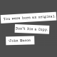 The Good Life: February Words &amp; Tags- You Were Born An Original Word Strip