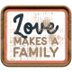 Wild Child Elements- Word Art Tag Textured Love Makes A Family