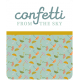 Umbrella Weather Words &amp; Tags Kit: confetti from the sky word art tag