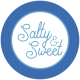 The Good Life- March 2019- Beach Words And Tags- Word Art Tag Salty Sweet Circle