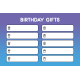 Birthday Pocket Cards Kit #2: Journal Card 10- 4x6