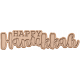The Good Life: December 2019 Hanukkah Elements Kit- letterpress happy hanukkah