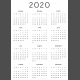 2020 Calendars Kit- Print 5x7