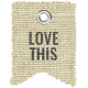 Burlap Word Tags Kit- love this