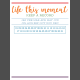 The Good Life- June 2020 Pocket Cards- Card 19 3x4