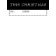 The Good Life- December 2020 Christmas B&amp;W Pocket Cards- JC 07 3x4