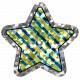 Good Life Aug 21_Star Shiny Sticker-Blue Green