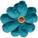 Good Life Nov 21_Flower Button-Blue Paper