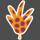 Good Life Nov 21_Sticker- Leaf Orange Brown Dots