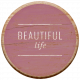 Malaysia Elements Kit #2_Wood Circle Label_Beautiful Life