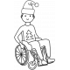 Draw It Kit #2_Christmas Kids 04 Wheelchair Template