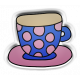 The Good Life: January 2022 Elements- puffy sticker tea cup