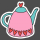 Good Life: February 2022 Stickers And Tags- Tea Pot Sticker 