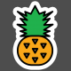 Good Life June 2022: Sticker- Pineapple