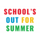 GL22 June Sticker School&#039;s Out 
