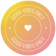 The Good Life: July 2022 Stickers &amp; Labels- Label 14 Good Vibes only