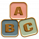 GL22 August Enamel Alpha Blocks