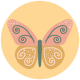 Good Life: August 2022 Stickers- Butterfly Circle