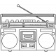 The Good Life: May & June 2023 Retro boombox template