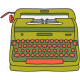 The Good Life: May &amp; June 2023 Sticker Typewriter